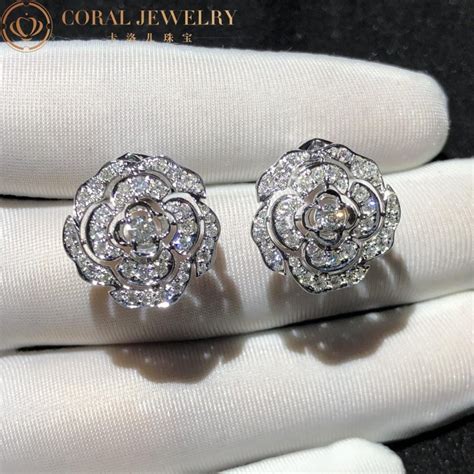 CHANEL Bouton De Camelia Earrings 